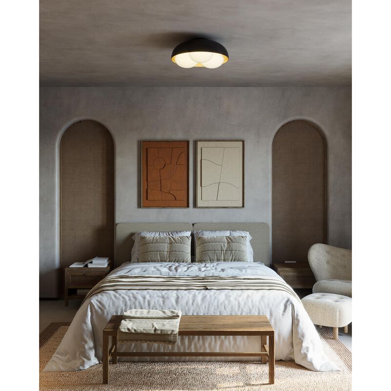 Robyn 16 Inch 3 Light Flush Mount by Alora Mood